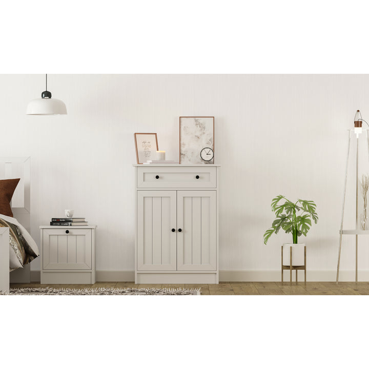 Vienna 2 Door 1 Drawer Sideaboard Cabinet-Evuhome-Flat Pack (Self-Assembly)-Evuhome