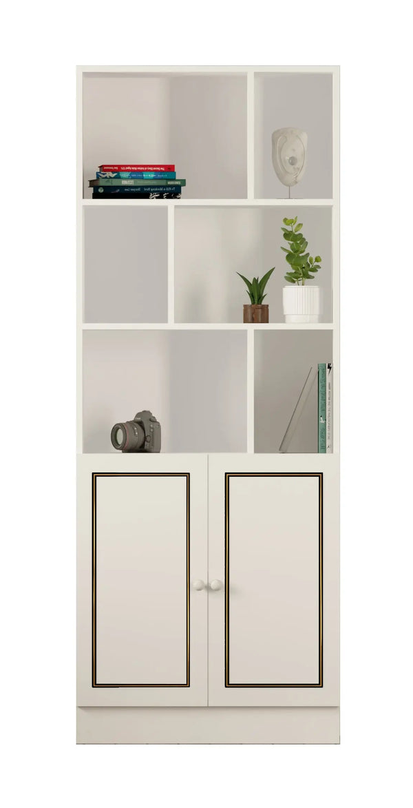 Clement Bookcase-Evuhome-Flat Pack (Self-Assembly)-Evuhome