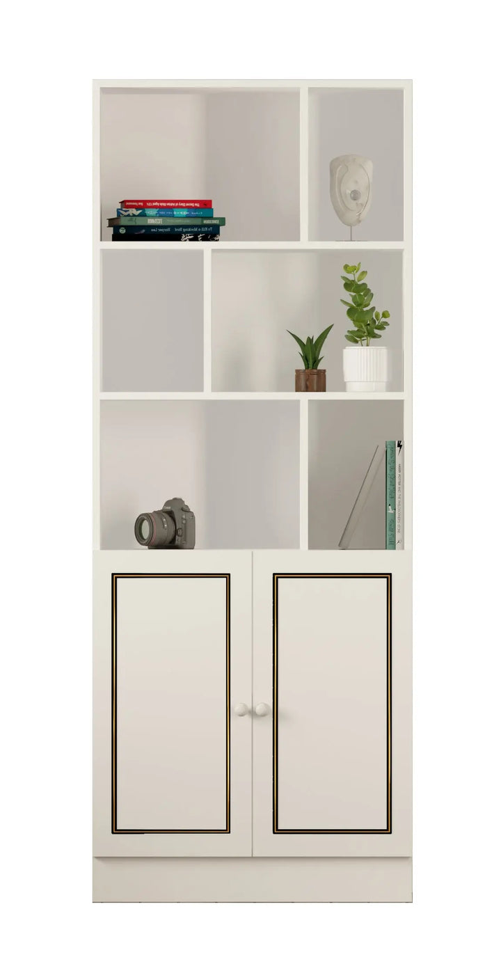 Clement Bookcase-Evuhome-Flat Pack (Self-Assembly)-Evuhome