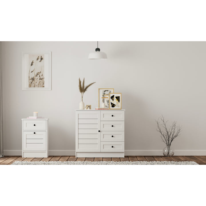 Venice 1 Door 4 Drawer Sideboard Cabinet-Evuhome-Flat Pack (Self-Assembly)-Evuhome