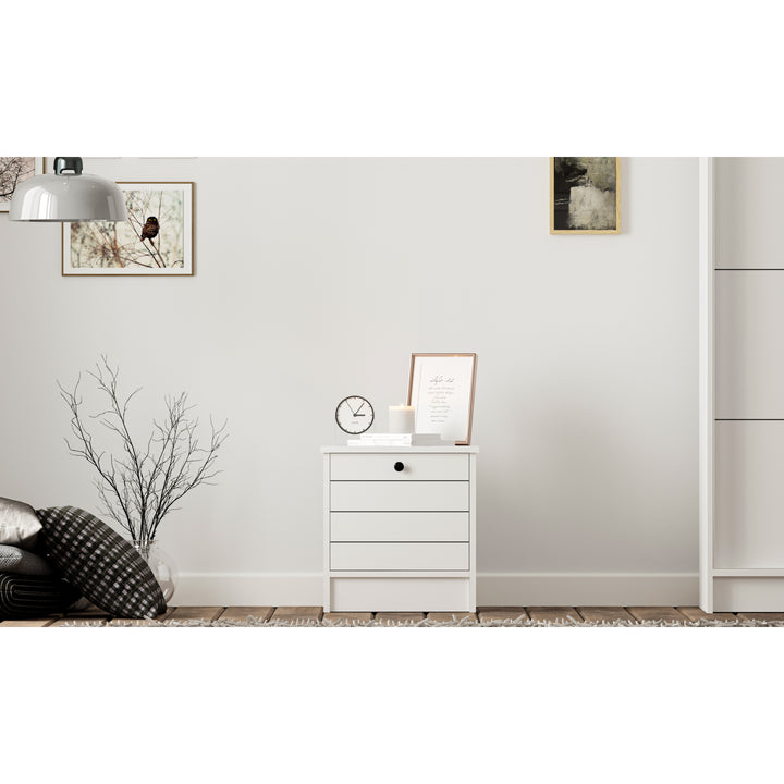 Sabro 1 Door Bedside Table-Evuhome-Flat Pack (Self-Assembly)-Evuhome