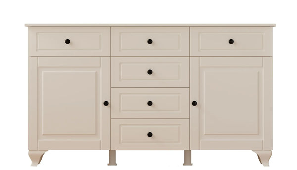 Maison 2 Door 6 Drawer Sideaboard Cabinet-Evuhome-Flat Pack (Self-Assembly)-Evuhome
