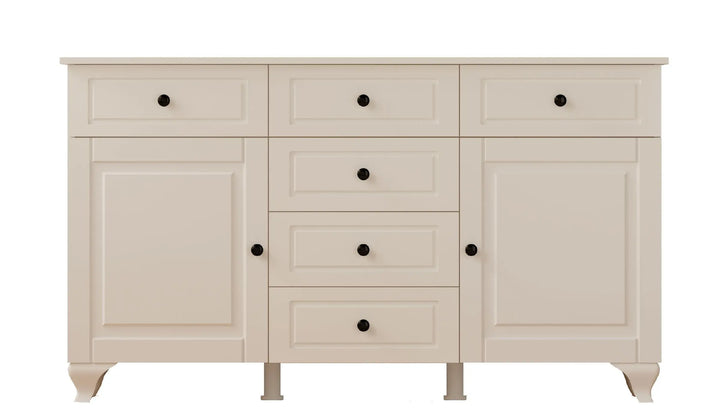 Maison 2 Door 6 Drawer Sideaboard Cabinet-Evuhome-Flat Pack (Self-Assembly)-Evuhome