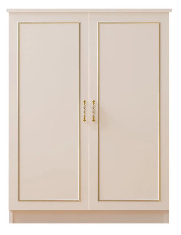 Marie Gold White Shoe Cabinet-Evuhome-Flat Pack (Self-Assembly)-Evuhome
