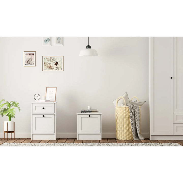 Daisy 1 Door Bedside Table-Evuhome-Flat Pack (Self-Assembly)-Evuhome