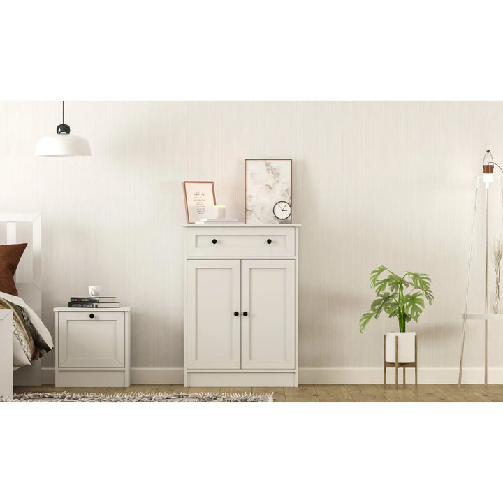 Daisy 2 Door 1 Drawer Sideboard Cabinet-Evuhome-Flat Pack (Self-Assembly)-Evuhome