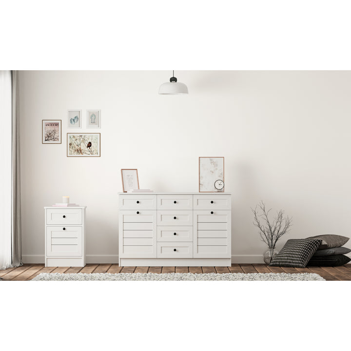 Venice 2 Door 6 Drawer Sideaboard Cabinet-Evuhome-Flat Pack (Self-Assembly)-Evuhome