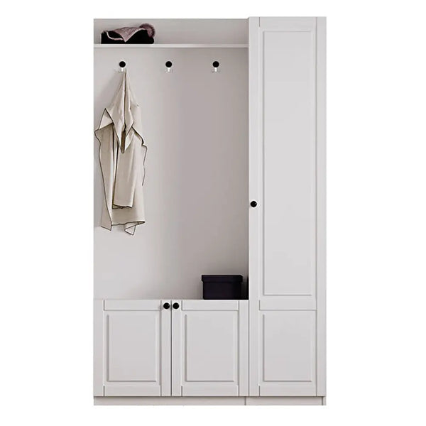 Maison White Hallway Unit-Hallway Unit-Evuhome-Flat Pack (Self-Assembly)-Evuhome