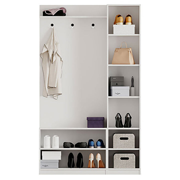 Maison White Hallway Unit-Hallway Unit-Evuhome-Flat Pack (Self-Assembly)-Evuhome