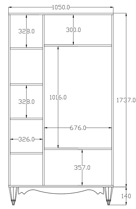 Raven 3 Door 2 Drawer Mirrored White Wardrobe-Wardrobe-Evuhome-Flat Pack (Self-Assembly)-Evuhome
