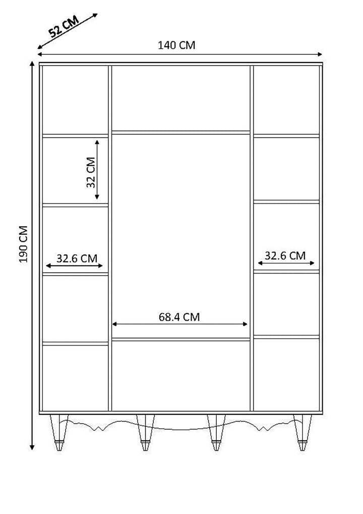 Raven 4 Door 2 Drawer Mirrored White Wardrobe-Wardrobe-Evuhome-Flat Pack (Self-Assembly)-Evuhome