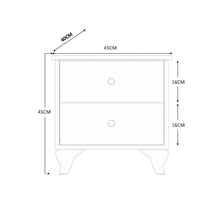 Ecu White Bedroom Set-Evuhome-Flat Pack (Self-Assembly)-Evuhome