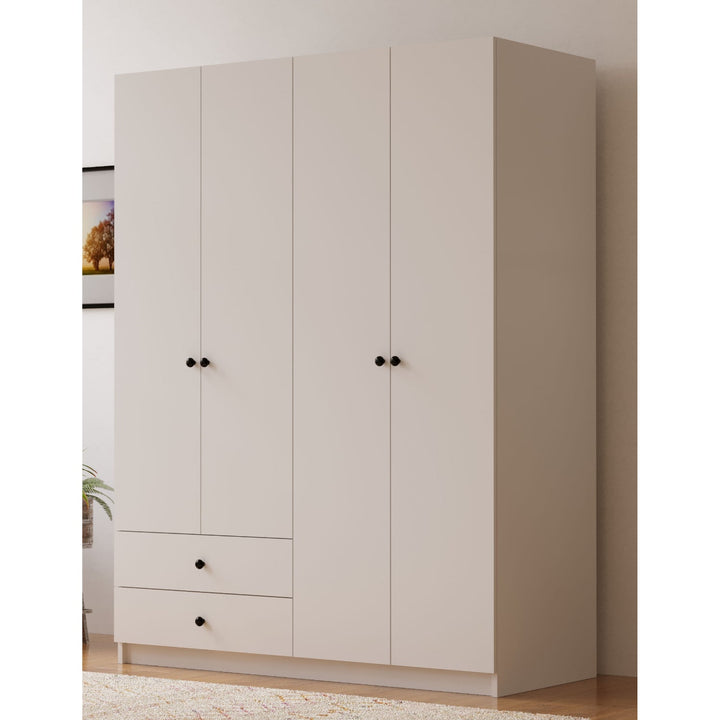 Ecu White Bedroom Set-Evuhome-Flat Pack (Self-Assembly)-Evuhome