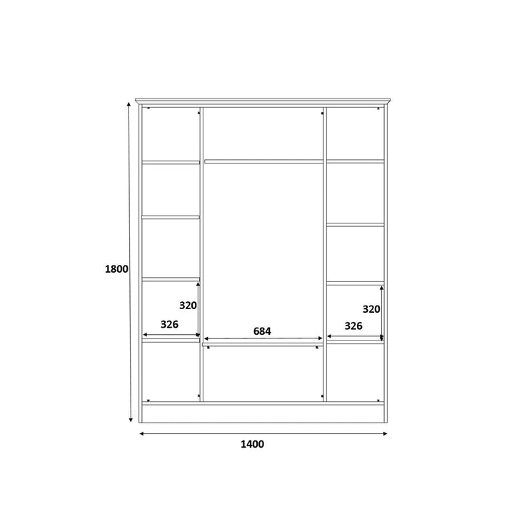 Marie Gold White Bedroom Set-Evuhome-Flat Pack (Self-Assembly)-Evuhome