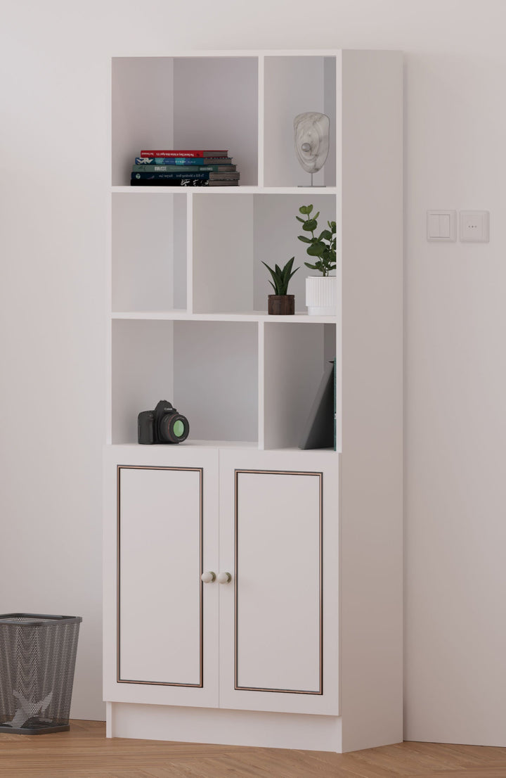 Clement Bookcase-Evuhome-Flat Pack (Self-Assembly)-Evuhome