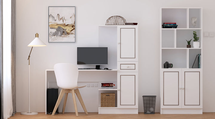 Clement Bookcase-Evuhome-Flat Pack (Self-Assembly)-Evuhome