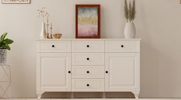 Maison 2 Door 6 Drawer Sideaboard Cabinet-Evuhome-Flat Pack (Self-Assembly)-Evuhome
