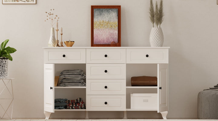 Maison 2 Door 6 Drawer Sideaboard Cabinet-Evuhome-Flat Pack (Self-Assembly)-Evuhome