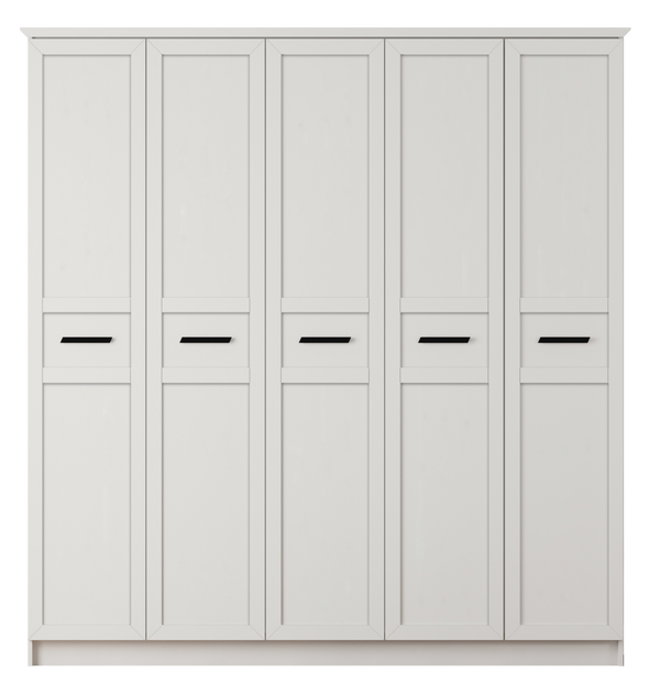 Daisy 5 Door Wardrobe-Wardrobe-Evuhome-Flat Pack (Self-Assembly)-Evuhome