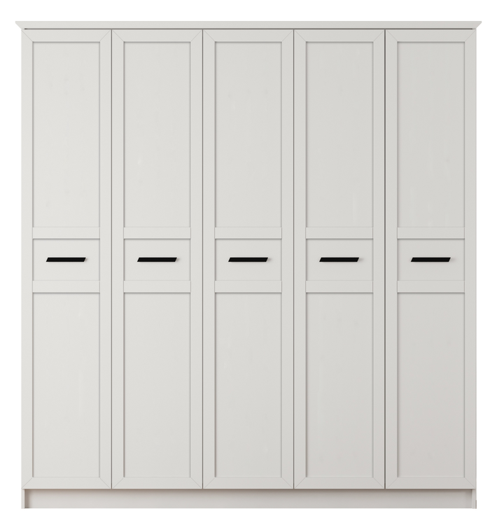 Daisy 5 Door Wardrobe-Wardrobe-Evuhome-Flat Pack (Self-Assembly)-Evuhome