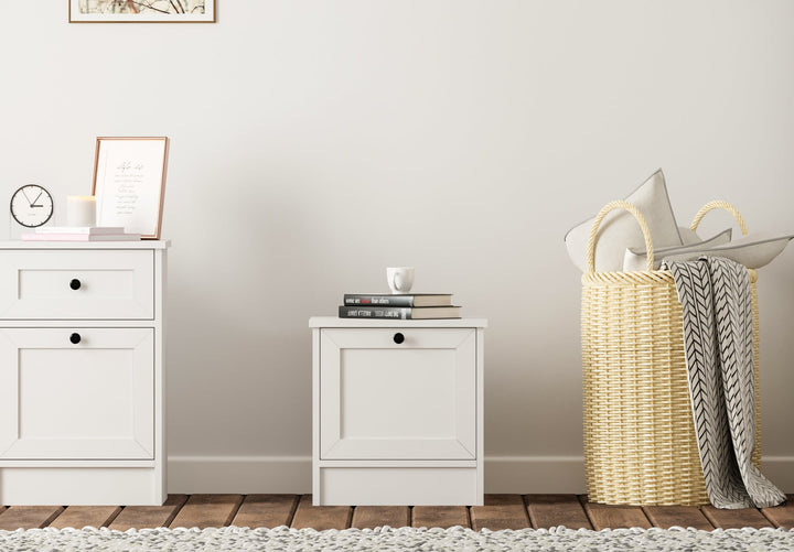 Daisy 1 Door Bedside Table-Evuhome-Flat Pack (Self-Assembly)-Evuhome