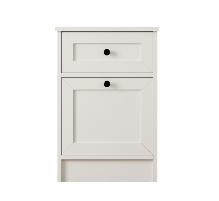 Daisy 1 Door 1 Drawer Bedside Table-Evuhome-Flat Pack (Self-Assembly)-Evuhome