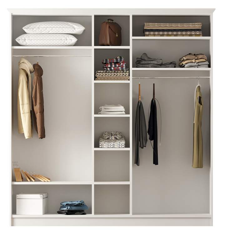 Vienna 5 Door Wardrobe-Wardrobe-Evuhome-Flat Pack (Self-Assembly)-Evuhome