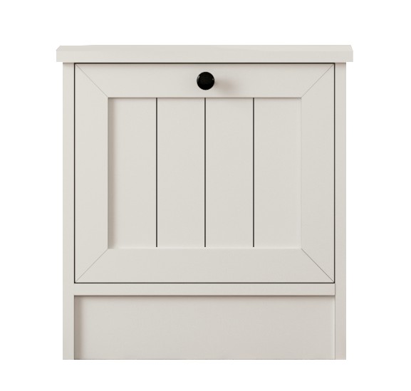 Vienna 1 Door Bedside Table-Evuhome-Flat Pack (Self-Assembly)-Evuhome