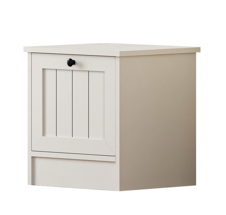 Vienna 1 Door Bedside Table-Evuhome-Flat Pack (Self-Assembly)-Evuhome