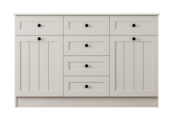 Vienna 2 Door 6 Drawer Sideboard Cabinet-Evuhome-Flat Pack (Self-Assembly)-Evuhome