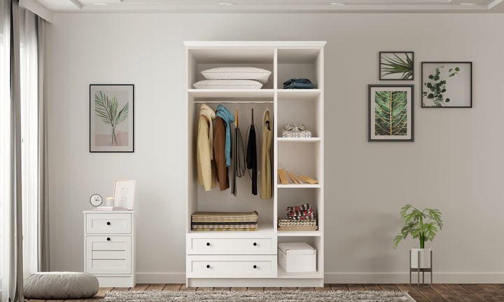 Venice Xl 3 Door 2 Drawer Wardrobe-Wardrobe-Evuhome-Flat Pack (Self-Assembly)-Evuhome