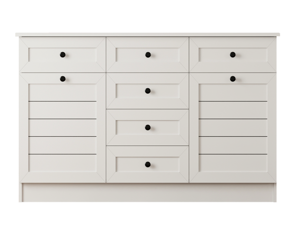 Venice 2 Door 6 Drawer Sideaboard Cabinet-Evuhome-Flat Pack (Self-Assembly)-Evuhome