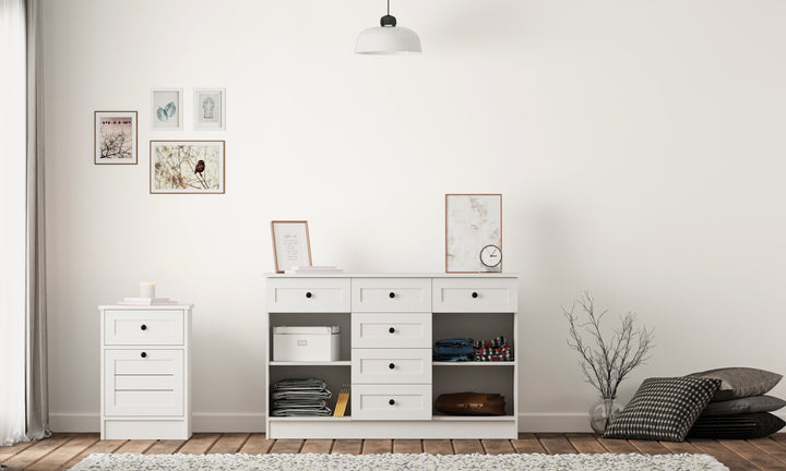 Venice 2 Door 6 Drawer Sideaboard Cabinet-Evuhome-Flat Pack (Self-Assembly)-Evuhome