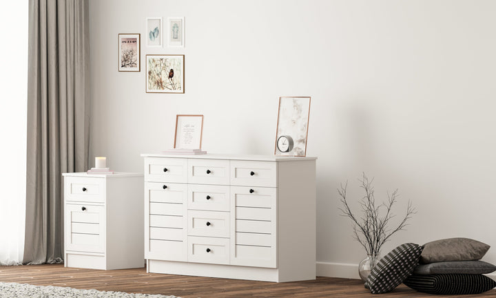 Venice 2 Door 6 Drawer Sideaboard Cabinet-Evuhome-Flat Pack (Self-Assembly)-Evuhome
