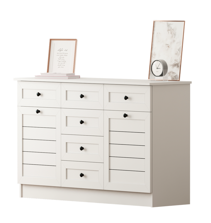 Venice 2 Door 6 Drawer Sideaboard Cabinet-Evuhome-Flat Pack (Self-Assembly)-Evuhome