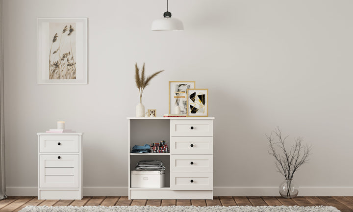 Venice 1 Door 4 Drawer Sideboard Cabinet-Evuhome-Flat Pack (Self-Assembly)-Evuhome