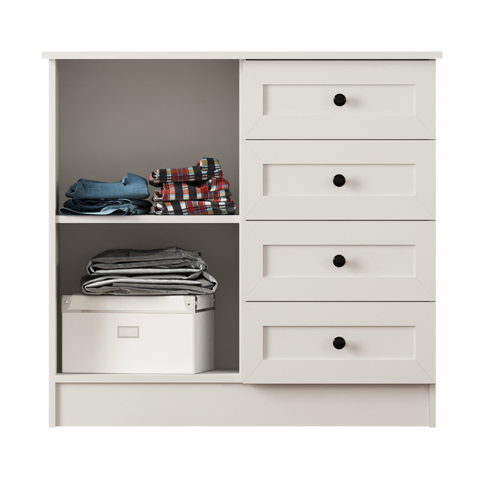 Venice 1 Door 4 Drawer Sideboard Cabinet-Evuhome-Flat Pack (Self-Assembly)-Evuhome