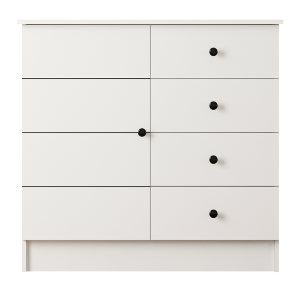 Sabro 1 Door 4 Drawer Sideboard Cabinet-Evuhome-Flat Pack (Self-Assembly)-Evuhome