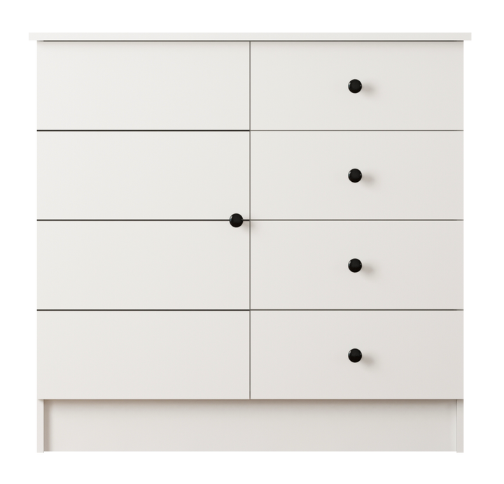 Sabro 1 Door 4 Drawer Sideboard Cabinet-Evuhome-Flat Pack (Self-Assembly)-Evuhome