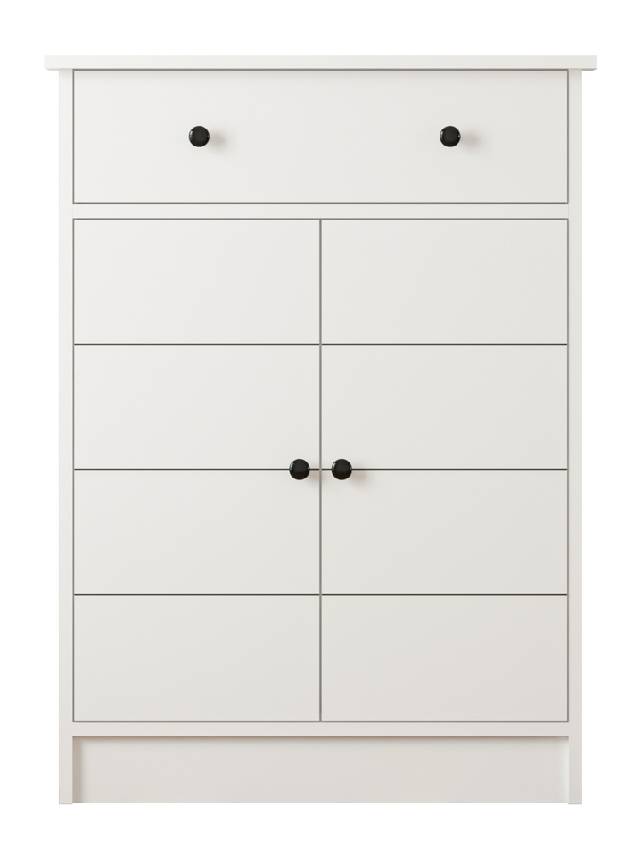 Sabro 2 Door 1 Drawer Sideboard Cabinet-Cabinet-Evuhome-Flat Pack (Self-Assembly)-Evuhome