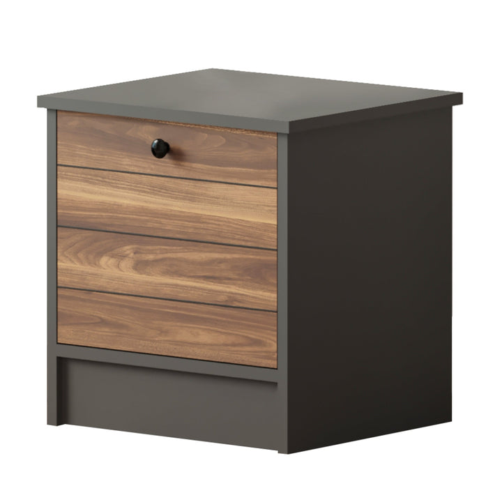Milano 1 Door Bedside Table-Bedside Cabinet-Evuhome-Flat Pack (Self-Assembly)-Evuhome