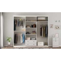 DAISY XL 6 Door 2 Drawer Wardrobe