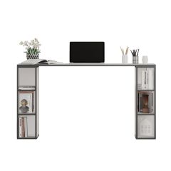 MELODY Home Office Desk, White, Anthracite
